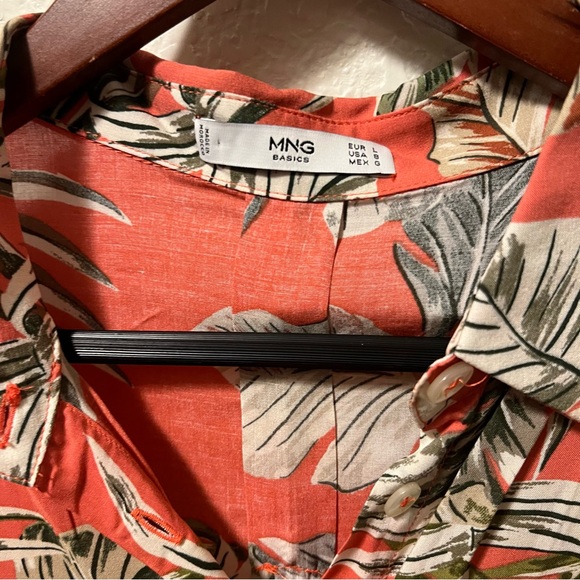 NWOT MANGO women’s viscose shirt size 8 - Picture 2 of 6